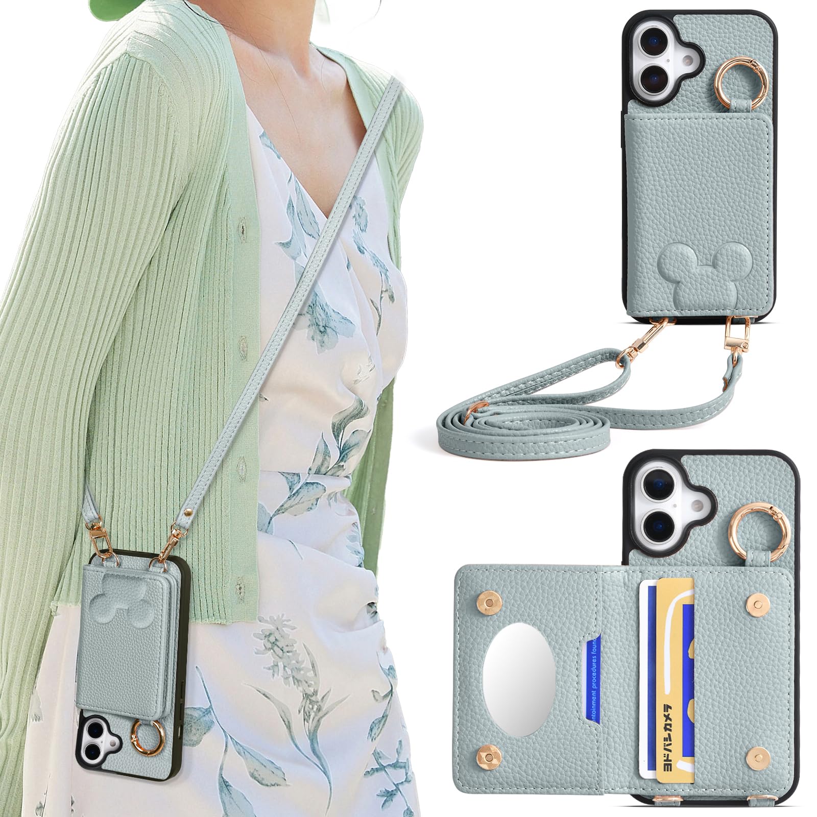 Amazon.co.jp: Accart For iPhone 16 対応するモデル 手帳型ショルダー